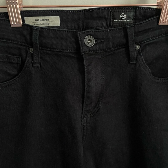 AG Denim The Harper Essential Straight in Black - Picture 3 of 7